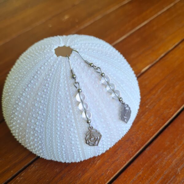 Boucles d'oreilles Cristal de roche – Image 2