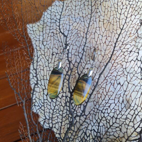 Boucles d'oreilles Oeil de tigre