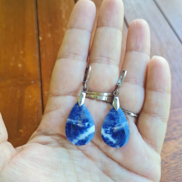 Boucles d'oreilles Sodalite – Image 3