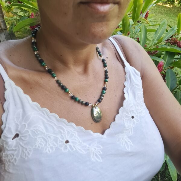 Collier modèle unique Pyrite – Image 3