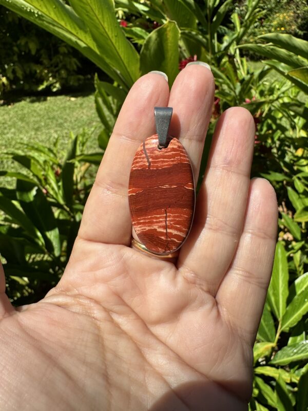 Pendentif Jaspe rouge