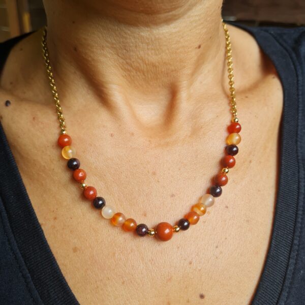 Collier Ancrage doré