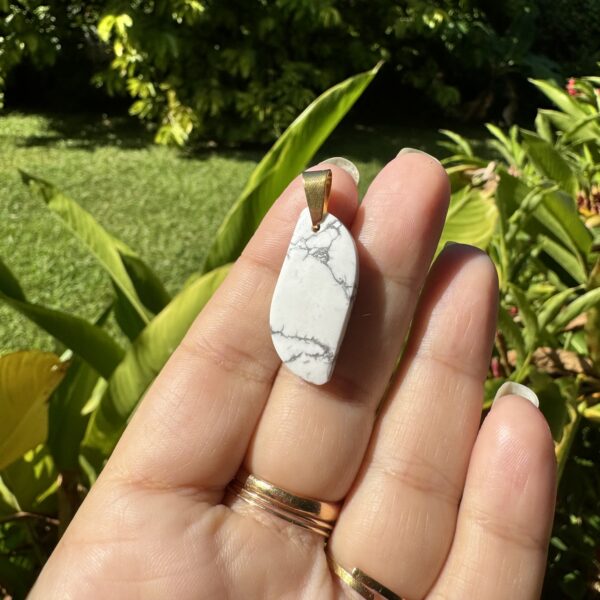 Pendentif doré Howlite A – Image 2
