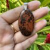 Pendentif Obsidienne acajou