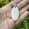 Pendentif Scolecite blanche