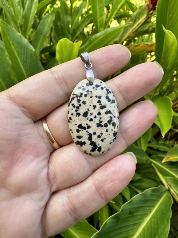 Pendentif Jaspe dalmatien