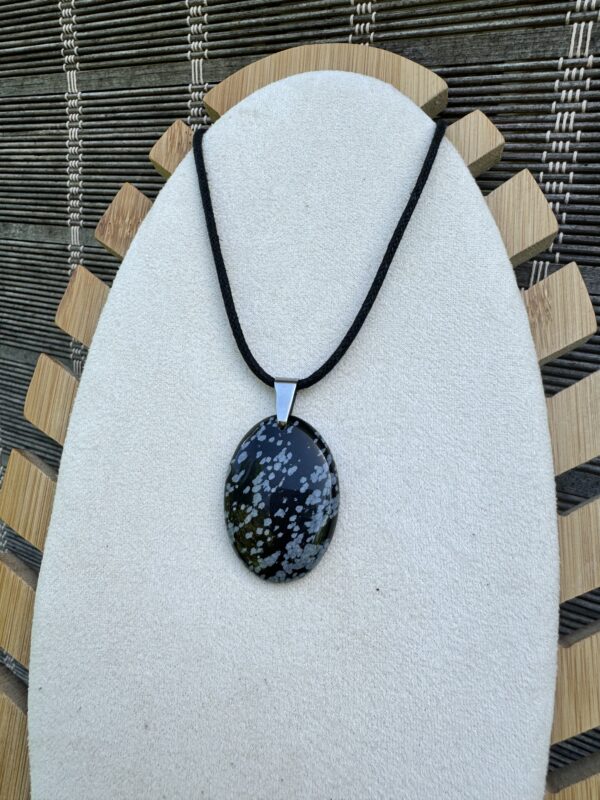 Pendentif Obsidienne flocon – Image 3