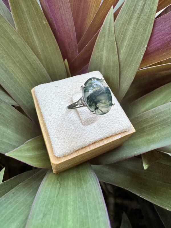 Bague Agate mousse 2 – Image 3
