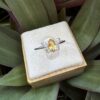 Bague papillon Citrine