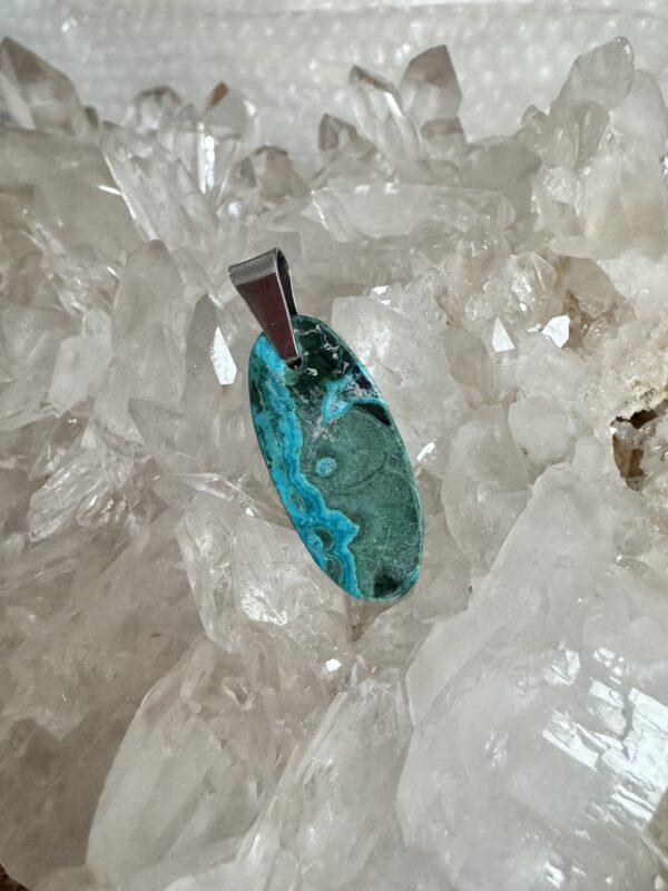 Pendentif chrysocole malachite AAA – Image 3