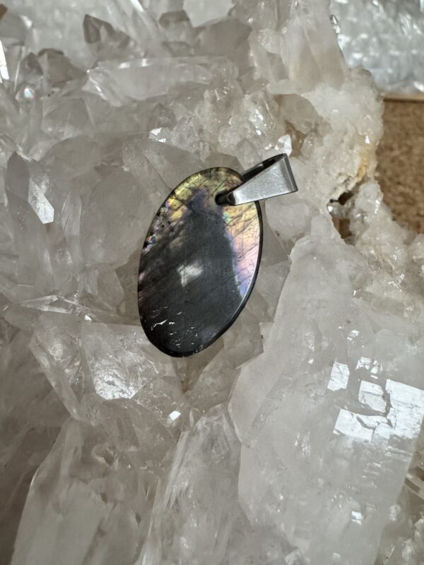Pendentif labradorite multicolore AAA – Image 4