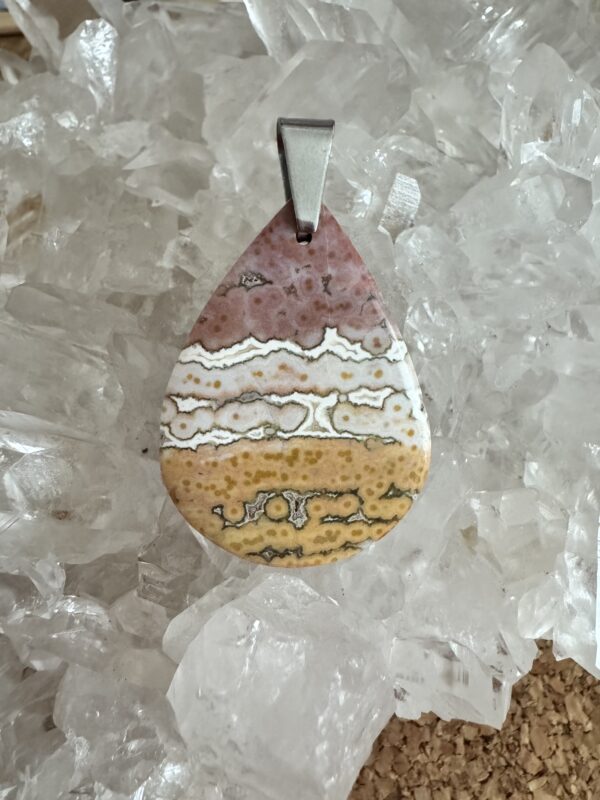 Pendentif jaspe orbiculaire A
