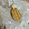 Pendentif doré Oeil de tigre