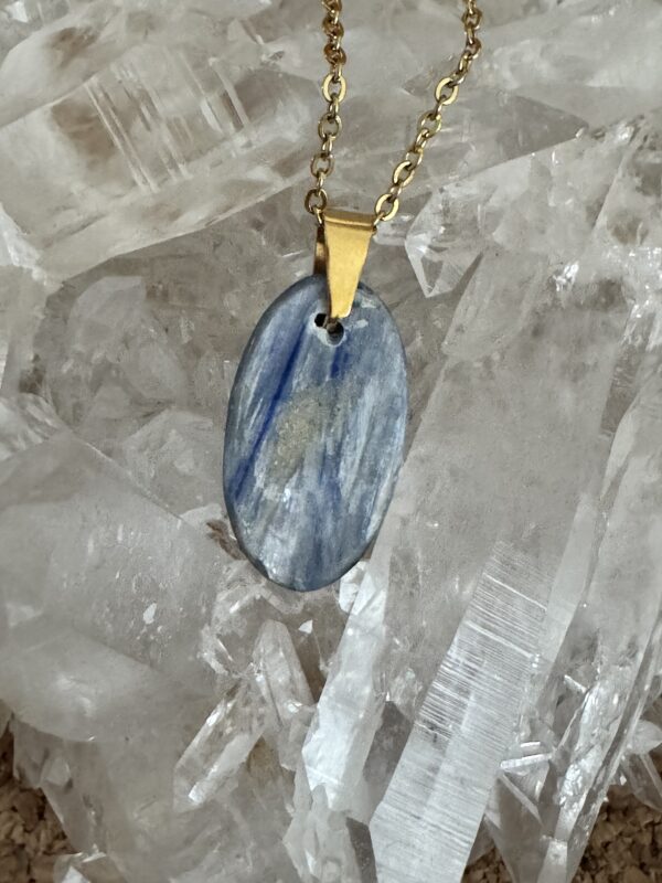 Pendentif doré Cyanite – Image 3