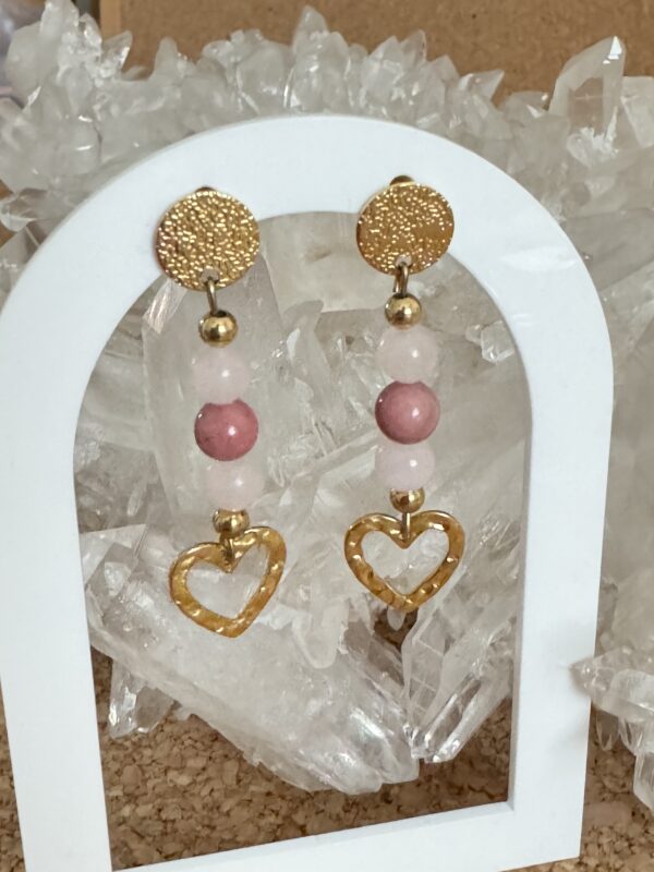 Boucles d'oreilles Coeur doré Amour