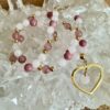 Collier modèle unique Quartz rose AA
