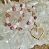 Collier modèle unique Quartz rose AA – Image 3