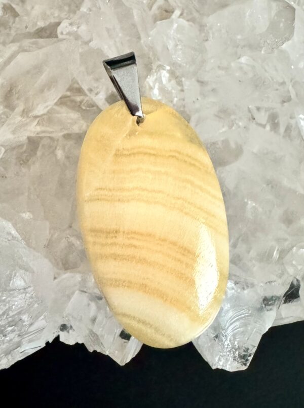 Pendentif Calcite jaune A