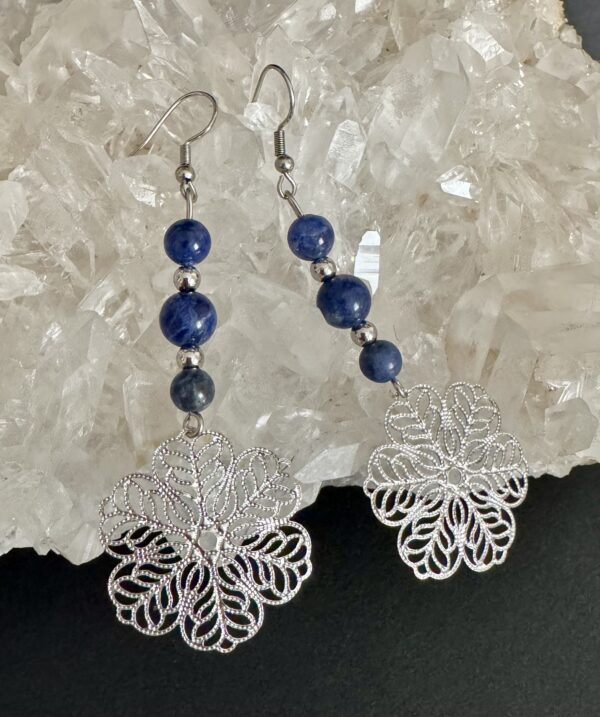 Boucles d'oreilles Intuition Sodalite AA