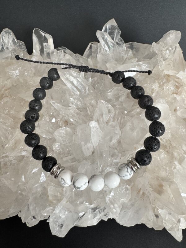 Bracelet réglable Howlite AA