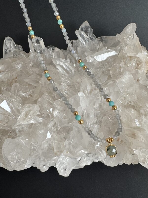 Collier modèle unique Labradorite AAA – Image 3