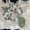 Collier énergétique unique Agate mousse AAA